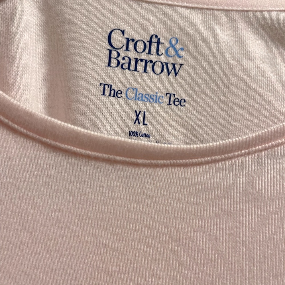 Croft and Borrow Pink Long Sleeved Tee